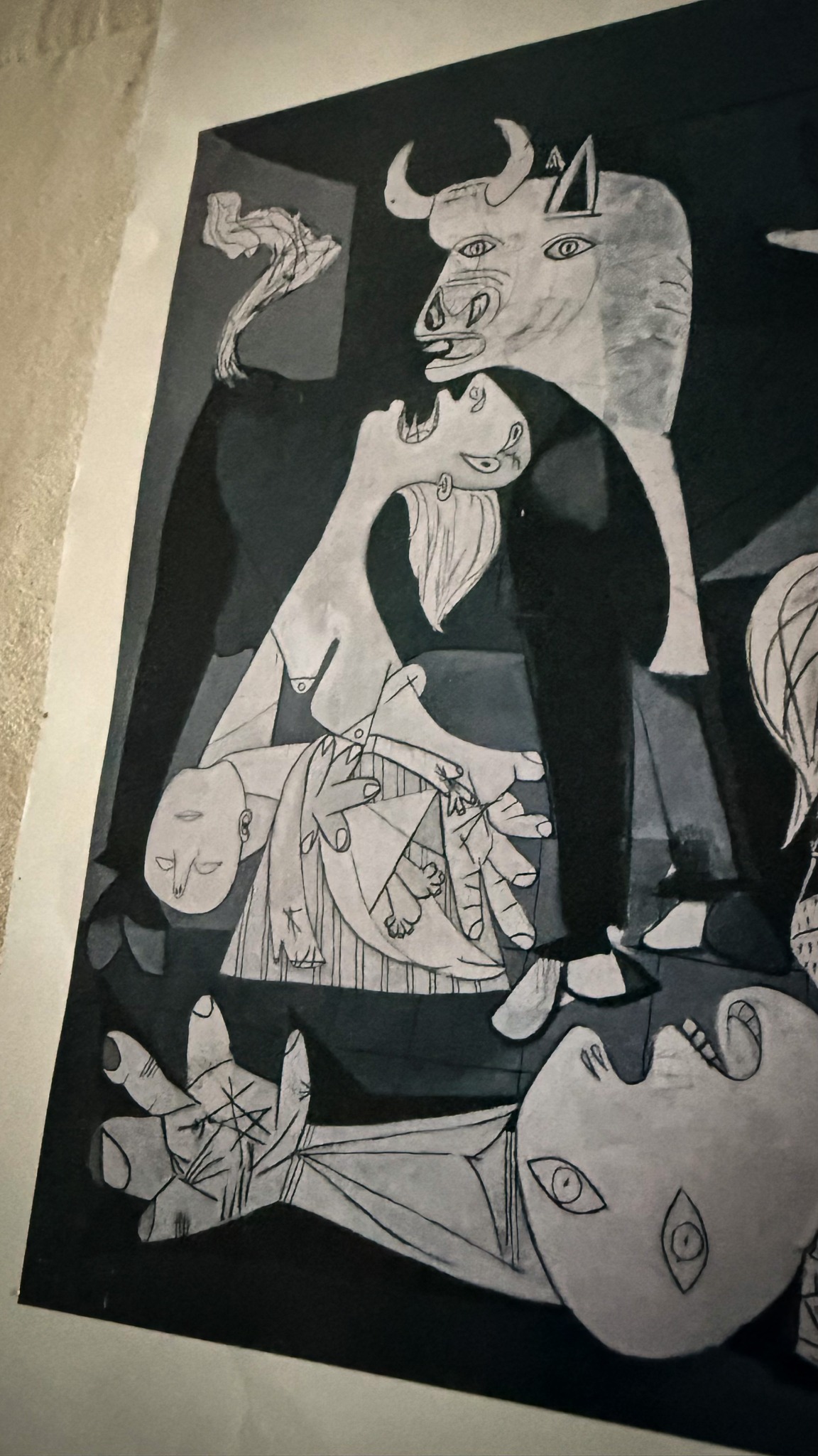 Registro de Guernica durante pesquisa e deslocamento